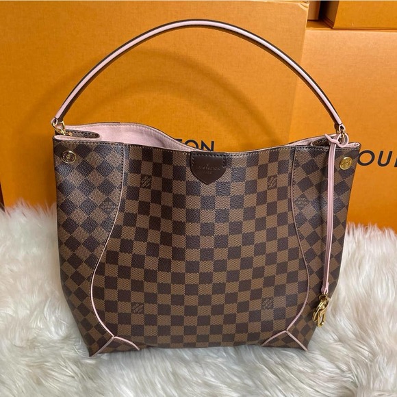 💎✨Authentic✨💎Louis Vuitton Caissa Rose Ballerine Damier Ebene - Picture 5 of 15